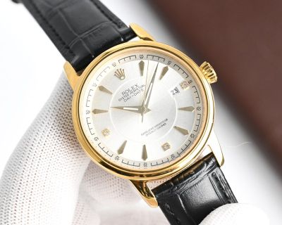 Rolex Daydate Citizen 8215 Movement 40mm 316L Steel White/Gold Face Watch